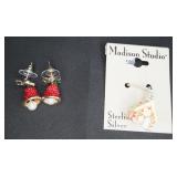 S.S. Jingle Bell Earrings & Madison Studio Charm