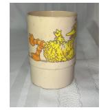 Vintage 1977 Sesame Street Big Bird plastic Cup