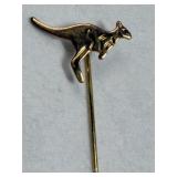 VTG Gold-tone Kangaroo Stick Pin