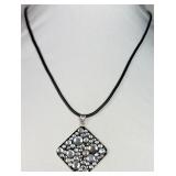 925 Rhinestone Pendant Necklace