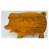Vintage Wooden Pig Shape Cutting Board