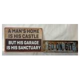 Humorous Wood/Metal Signs