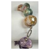 Amethyst & Ocean Jasper Bracelet Handmade