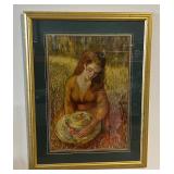 "Pensive" by artist Albert Pinot