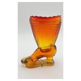 VTG L E Smith Glass Boot Toothpick Holder