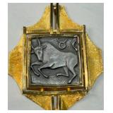 VTG Taurus Zodiac Medallion Pendant