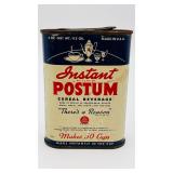 Vintage 4 oz Tin of Instant Postum Cereal Beverage
