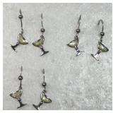 3 Fashion Dangle Earrings