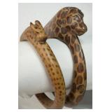 2 VTG Wooden Bracelet