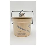 Vintage Kaukauna Klub Stoneware Cheese Crock