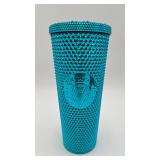 Starbucks Blue Chrome Studded Tumbler