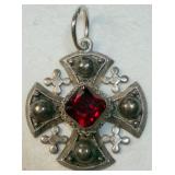 VTG 925 Jerusalem Cross Pendant