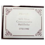 1732-1982 Commemorative Half Dollar 90% Silver
