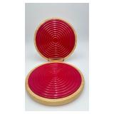 2-9ï¿½ 2-Abode Brand Ceramic/Wooden Trivet