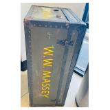 Vintage WWII-era U.S. Army Footlocker