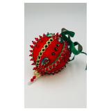 Vintage Handmade Christmas Red /Green Ornament