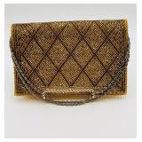 VTG Magid Gold Beaded Evening Bag