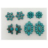 4 Pair of Pierced Earrings
