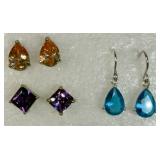 3 Pairs of Fashion Earrings
