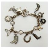 Western Themed Charm Bracelet