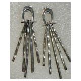 925 Hammered Handmade Earrings