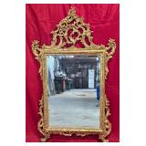 *Louis XVI Carved Gilt Wood Mirror w/Beveled Glass