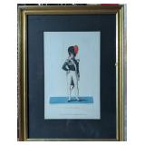 *Antique Caribinere Framed Illustration