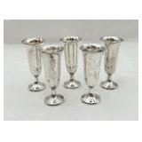 5 Sterling Silver Cordial Stems