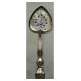Rare Baker Manchester Pierced Nut Serving Spoon
