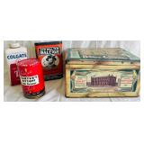 Lot of 4 Vintage Tins