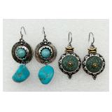 2 Pair Dangle Fashion Earrings