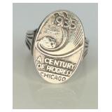 925 VTG Chicago World Fair Ring