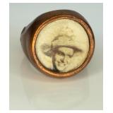 VTG Adjustable Cowboy Character Picture Ring