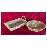 *2  Handmade Wicker Baskets