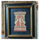 *Hand Colored Italian Pillar Print