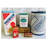 Lot of 6 Vintage Tins