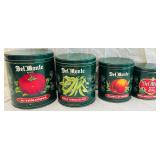 Vtg Del Monte Metal Canister Set