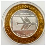 McCarran Intl. Airport .999 Silver $10 Game Token