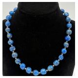 Sterling Silver & Lapis Necklace