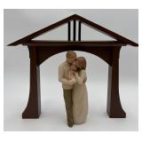 Willow Tree Figurine & Small Wooden Arch
