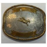 VTG Montana Silversmiths Rodeo Belt Buckle