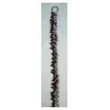925 Garnet Beads Bracelet