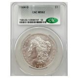 1904-O Morgan Silver Dollar, CAC MS62