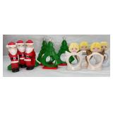 3 ï¿½Setsï¿½ VTG Christmas Napkin Rings