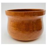 Hand-turned Mahogany Wooden Bowl