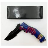 Spring Assisted Folding Tactical Knife w/ Trump