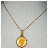 1/20 14K G.F. Necklace w/ VTG Mercury Dime