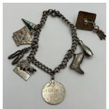 Sterling Silver Charm Bracelet