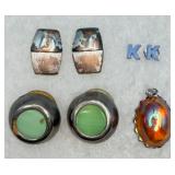 3 Fashion Earrings & 1 Pendant