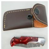 Handmade Damascus Pocket Steel Blade Knife